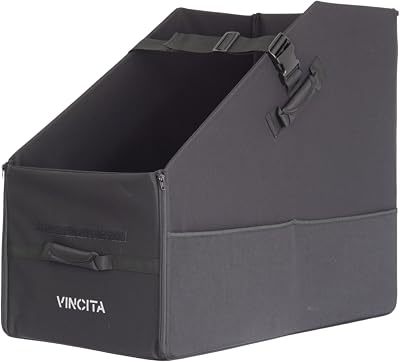 Vincita Keeper Box 2.0 for Folding Bicycle - Bike Storage Solution - Suitable For Bike - Keep The Bike Vertical In The Car Trunk To Save Space Black with black zipper 2.0, For 20 Folding Bikes