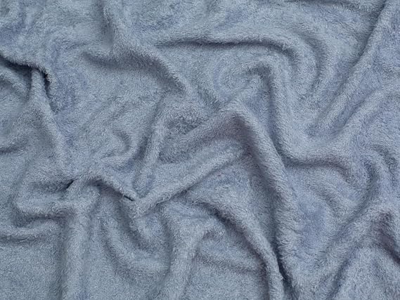 Minerva Bamboo Towelling Fabric Blue - per Yard