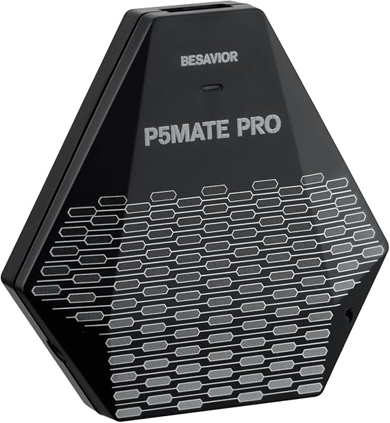 Besavior P5 Mate Pro 1000 Adapter for PS5 - PS5 Converter for XIM ReaSnow Switch Xbox PS4 Controller Improved Gaming Adaptive Trigger & Vibration Support 1000Hz Low Latency