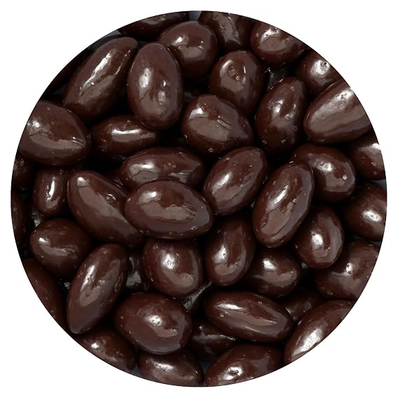 Dark Chocolate Covered Almonds, 2 Pound Bulk Bag, Chocolate Covered Nuts, The Hampton Popcorn & Candy Company