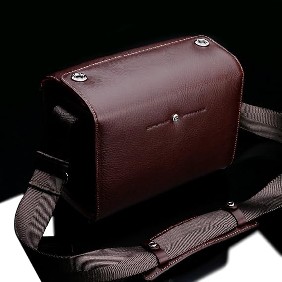 Gariz BL-NZBSBR Black Label Leather Camera Bag for Mirrorless DSLR Cameras Small Brown