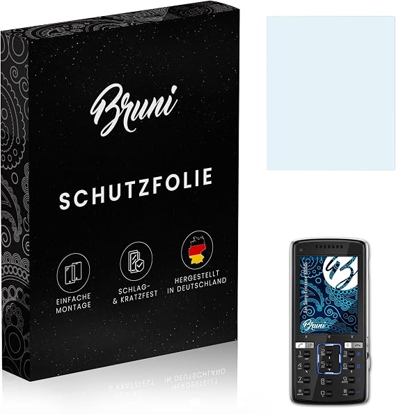 Bruni Schutzfolie kompatibel mit Sony-Ericsson K850i Folie glasklare Displayschutzfolie (2X)