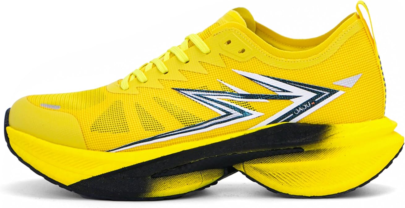 Carbon Plate Marathon Running Racing Shoes Men Stable Support Shock-Relief Ultra-Light TPU Outsole Rebound Sneakers