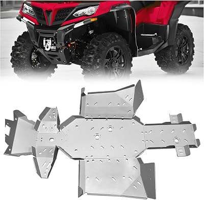 KUAFU Aluminum Skid Plate Compatible with 2018-2024 CFMOTO CFORCE 800 XCCFORCE 1000 Full Chassis Skid Plate
