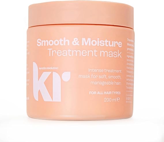 Keratin Revolution Smooth & Moisture Treatment Mask 200ml - Deep Hydrating