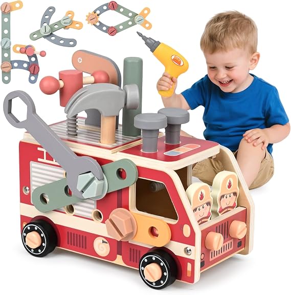 Vanplay Kids Tool Set - Montessori Toys for 3 4 5 Year Old Boy Birthday Gift