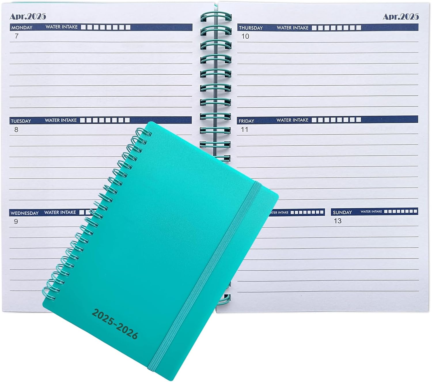 Cheneyboo Planner 2025-2026 - Monthly Weekly Daily Planner 2025-2026, April 2025- June 2026 Calendar Planner 15 Month, 10.2x7.5 Spiral Bound, Green