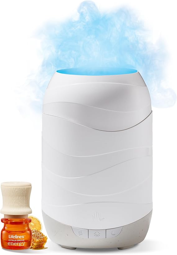 Lifelines Ultrasonic Essential Oil Diffuser, 1 Essential Oil Blend, 200ml