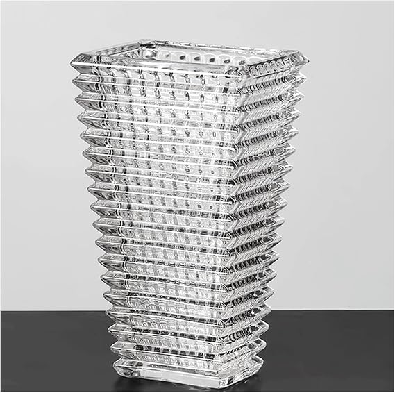 Table Decoration,Crystal Clear Glass High-end Light Luxury Style Ornament,Living Room Flower Arrangement, Modern for Coffee Table Mantel (Set : B23CM)
