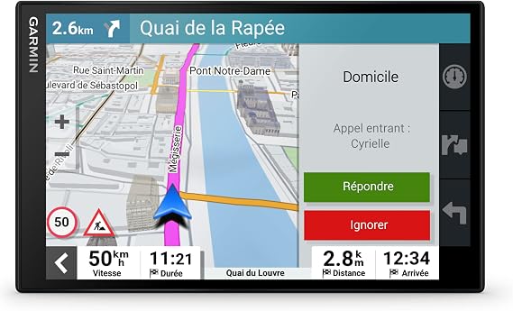 Garmin DriveSmart 86 MT-S Navigation Device Huge 8 Inch HD Display 3D Europe Maps with Environmental Zones Real Time Traffic Information via Garmin Drive App Voice & Driver Assistance