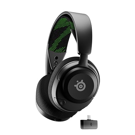 SteelSeries Arctis Nova 4X Wireless Multi-Platform Gaming Headset 360 Spatial Audio 2.4GHz High-Speed Wireless 36 Hr Battery USB-C ClearCast Gen 2 Mic Xbox Series X|S, PC, PS5, Switch