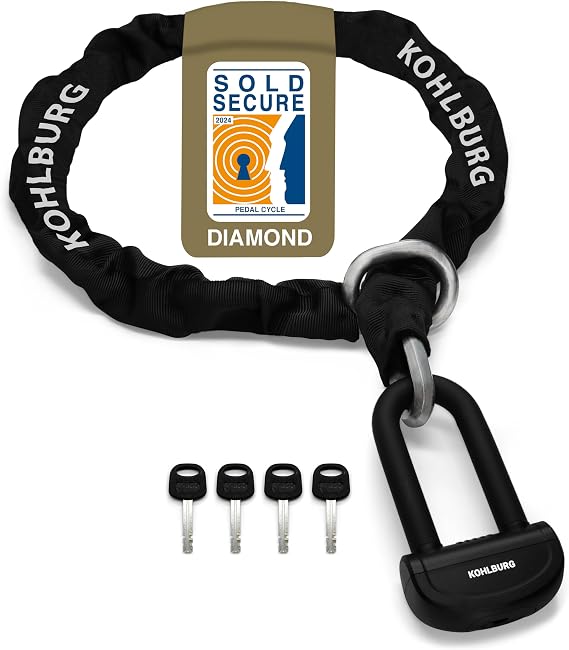 KOHLBURG 13lbs Massive Motorcycle Chain Lock [Sold Secure Diamond] 5ft Long
