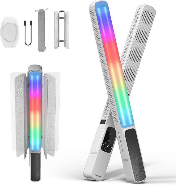 ZHIYUN CINEPEER CF100 100W RGB Light Stick Handheld LED Wand Video Light | 2700K-6500K CRI 96+ TLCI 98+ Portable Fill light with 6 Effect Continuous Output Photography Tube Combo Setup for YouTube TK
