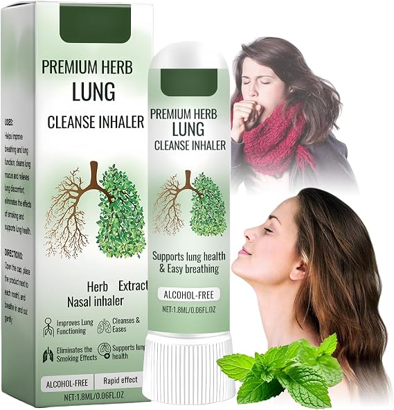 Lung Cleanse Inhaler & Nasal Inhaler Stick, Portable Respiratory Care for Easy Breathing, Refreshing Respiratory Care - Essential Inhalers for Breathing Support