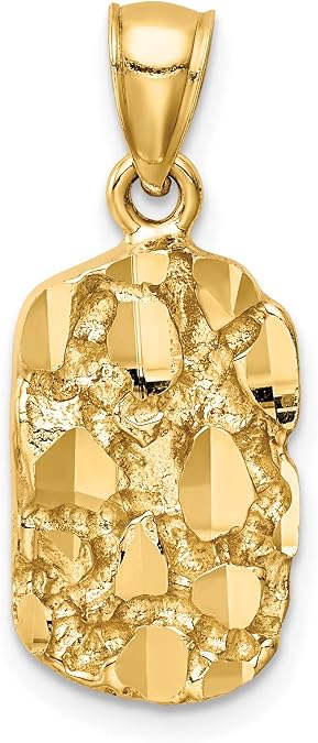 Goldia 14K Yellow Gold Nugget Pendant