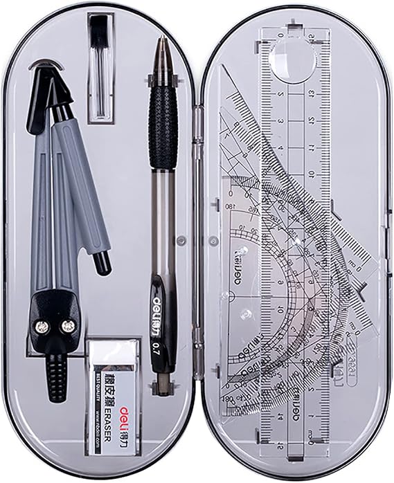 Compass Set Geometry Set Protractor Set of 8