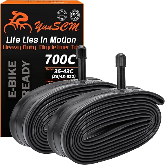 Heavy Duty Bike Tubes 700x35C-43C 35/43-622 32mm Schrader Valve 2 PCS