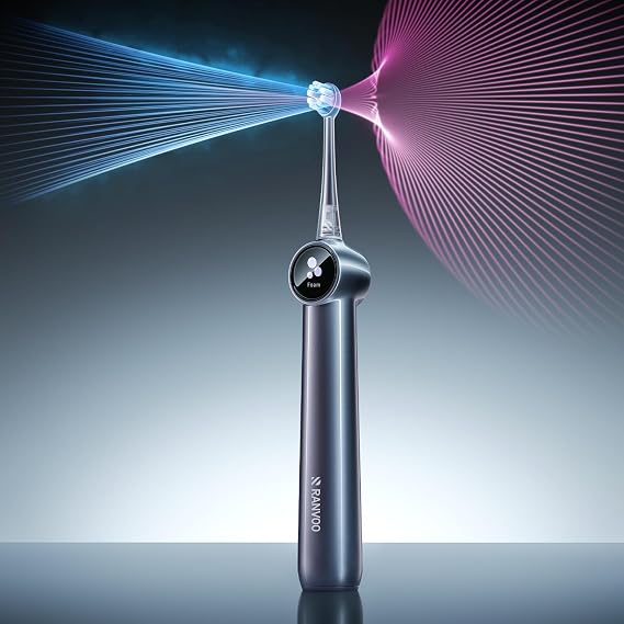 AirJet X5 Electric Toothbrush, Dentist Recommended, Tartar Removal, Gray