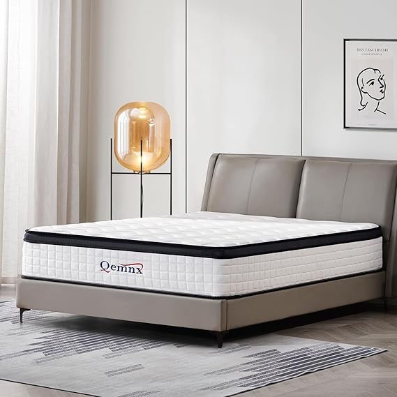 12 Inch Queen New Hybrid Mattress, Memory Foam, Medium Firm