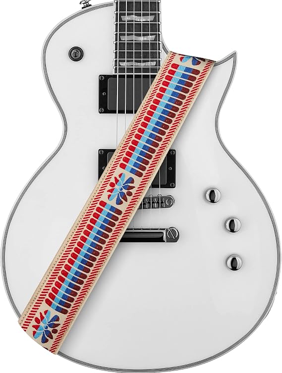 Amumu Guitar Strap Color Stripe Woven for Bass, Electric & Acoustic Guitar Accessories
