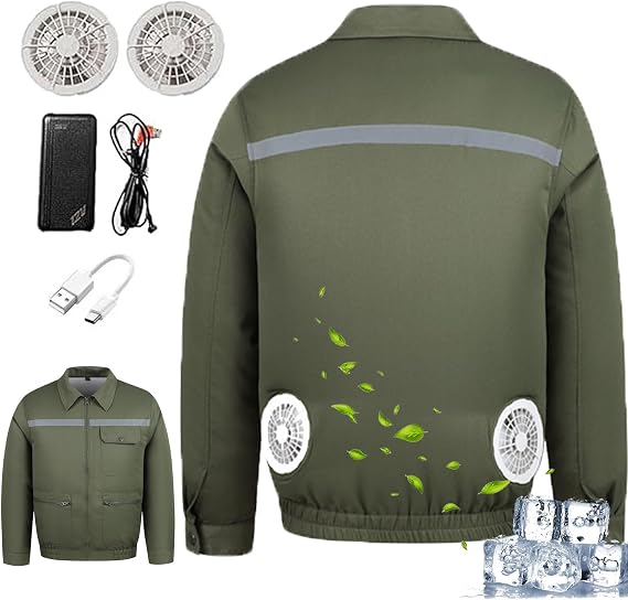 Air-Conditioned Work Jacket, Air Conditioned Jacket, Cooling Jackets With Fans for Men Women