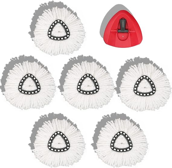 homsis 6+1 Pack Mop Replace Head Refill for Ocedar Spin Mop