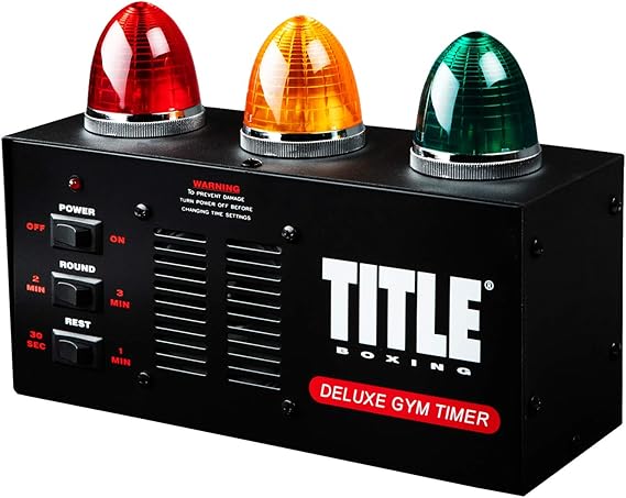 Title Deluxe Gym Timer - Gym Clock, Interval Timer, Workout Timer, Boxing Timer, Gym Clock Timer, Interval Timer for Workout, Gym Timer, Boxing Equipment