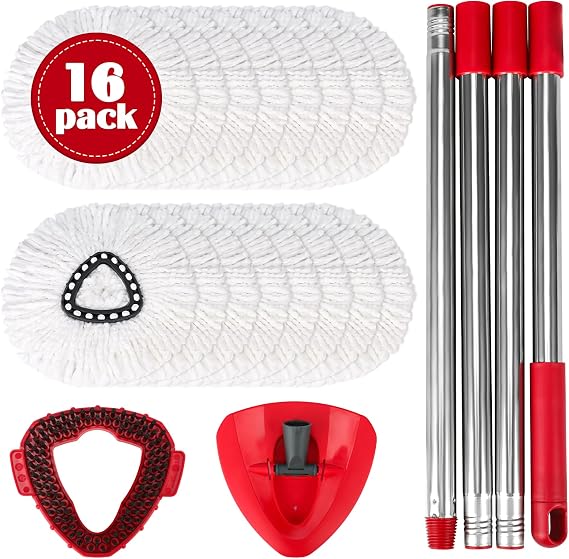 Spin Mop Head Replacement Set for O-Ceda EasyWring 1-Tank System Spin Mops