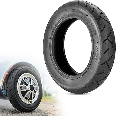 RUTU Heavy Duty 10x2  10x2.125 Tire - Compatible with Smart Electric Balance Scooter Bike, Bicycle, Tricycle, Stroller Replacement Wheels - For 10 inch Tires with 6 inch Rims