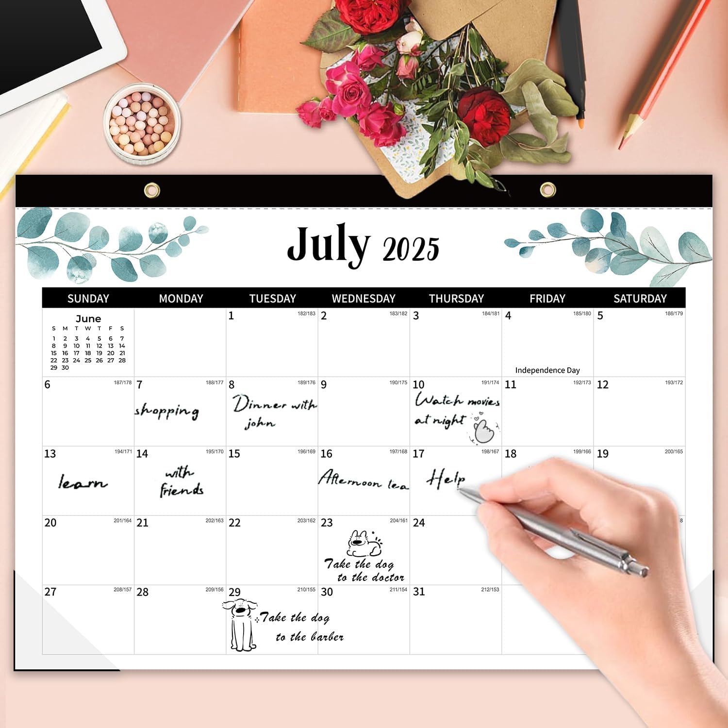 2025-2026 monthly calendar, 17W x 12H, 18-Month Monthly Planner from Jan 2025 to Jun 2026，wall monthly calendar 2025 large ，Perfect for Home, Office, or School, Durable Paper, Easy-to-Read Layout