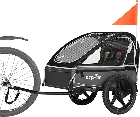 Sepnine Kids Bike Trailer, Suitable for 1 to 2 Kids
