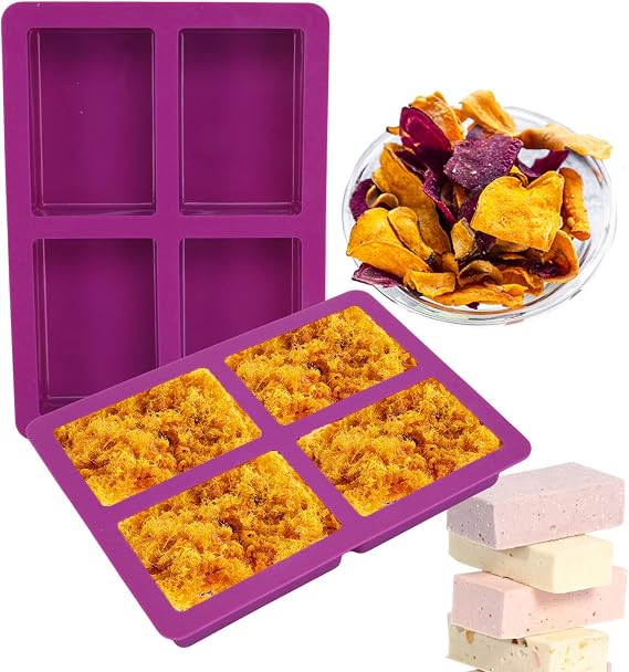 Silicone Tray Dividers for Harvest Right Freeze Dryer, Fits Medium Trays, Harvest Right Freeze Dryer Accessories, Set of 2 and Total of 8 Portions, Freezer Dividers for Paste Food, Food Grade Silicone