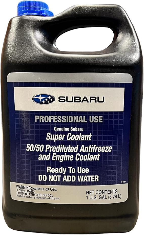 Subaru Genuine Super Coolant Blue Prediluted SOA868V9272 1 Gallon Pre Mixed 50/50 2009 and Newer Ascent BRZ Crosstrek Forester Impreza Legacy Outback WRX