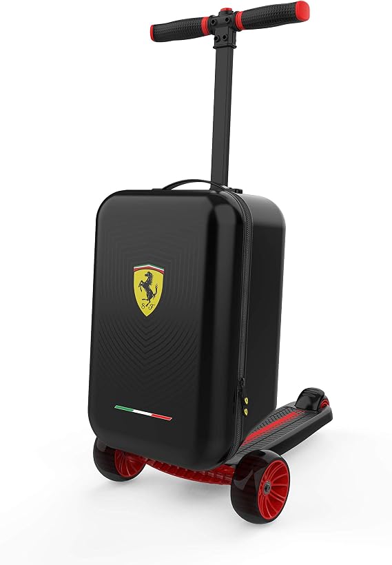 Dakott Ferrari Kids 3 Wheels Scooter with a Detachable Luggage