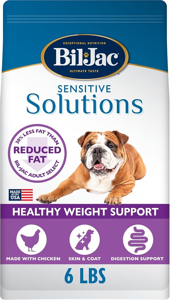 Bil-Jac Sensitive Solutions Healthy Weight Dry Dog Food with Chicken | 6 lb