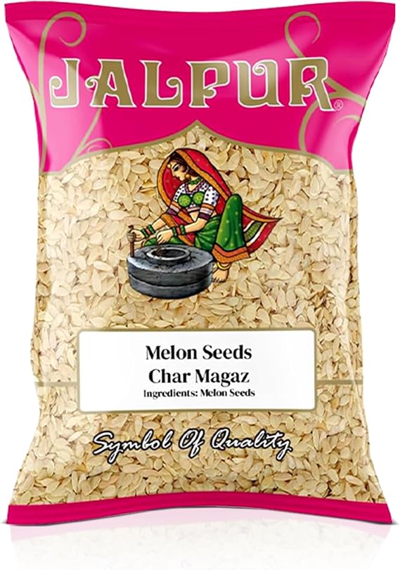 JALPUR MILLERS Premium Melon Seeds 100g – Natural Snack and Cooking Ingredient, Rich in Nutrients, Great for Salads, Baking, and Traditional Recipes, Fresh and Healthy, Whole Seeds for Versatile Use