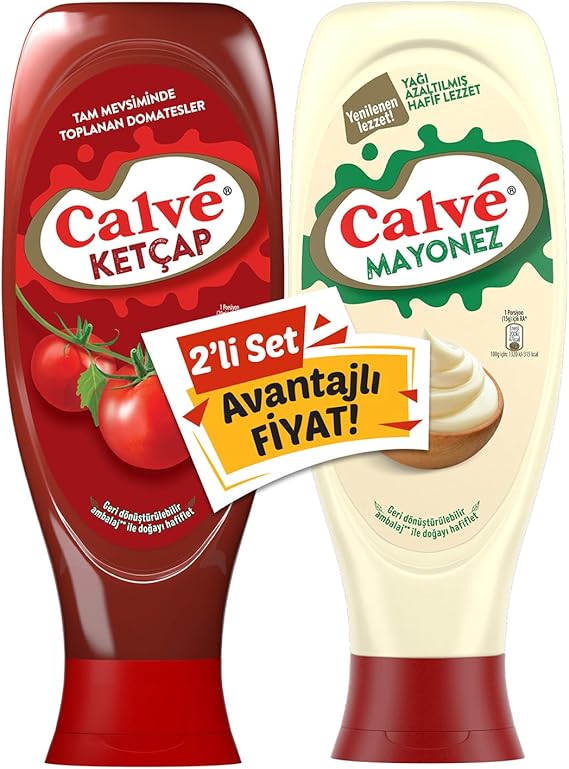 Calve Ketchup 610g + Mayonnaise 540g Set of 2