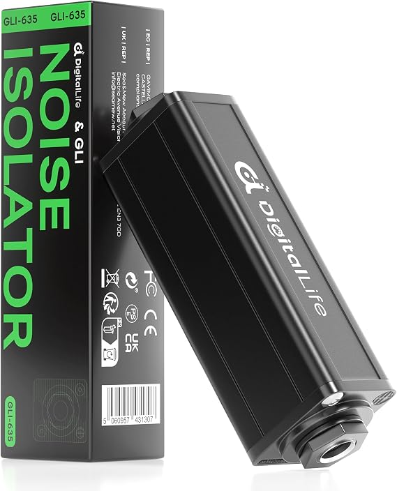 HumBlock Pro, 6.35mm Single-Channel Audio Ground Loop Noise Isolator
