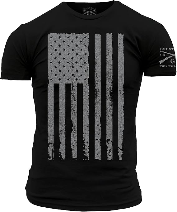 Grunt Style America Patriotic Flag Mens Shirt