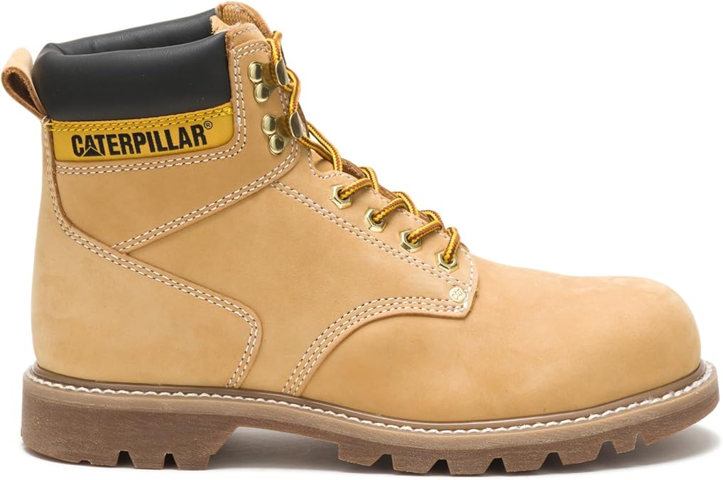 Caterpillar Men's Second Shift Steel Toe Work Boot, Honey, 10