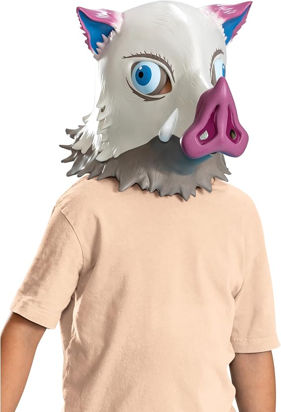 Disguise Demon Slayer Inosuke Boar Mask, Official Demon Slayer Costume Accessory, One Size