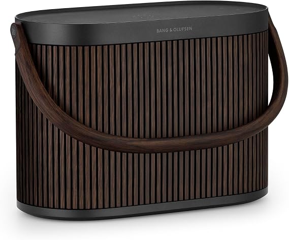 Bang & Olufsen Beosound A5 Portable Bluetooth Speaker - Dark Oak | Modular, Wireless Charging, Loud Sound for Home & Outdoors, Long Battery Life, Premium Audio
