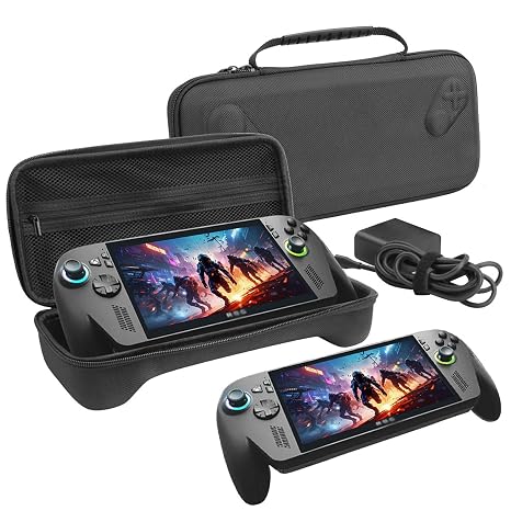 CBDYWVR Carrying Case for ROG Xbox Ally Gaming Console, Shock-Resistant and Shockproof, Compatible with ROG Xbox Ally X & Accessories, EVA Protective Bag with Mesh Pocket (Black01-EVA Bag)