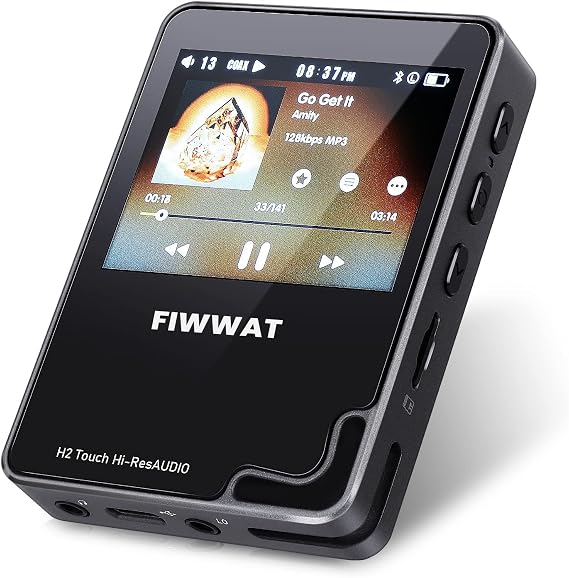 H2 Touch, Hi-Res Bluetooth MP3 Player, Lossless DSD HiFi Player, Portable Digital Audio Player with 32GB Memory Card, High Resolution Player with Bluetooth,Touch Display, Support to 512GB