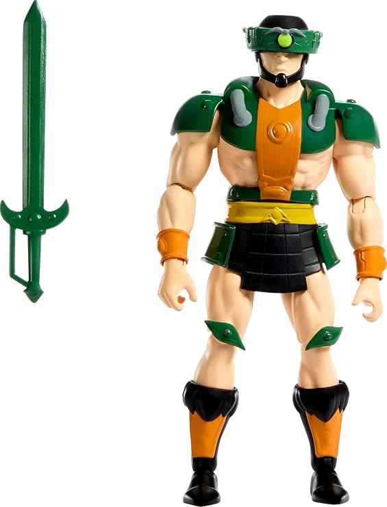 Masters of the Universe Origins Action Figure 200X Cartoon Collection Tri-Klops, 5.5 Inch 1980s Motu TV Toy, Detailed Design Turnable Visor & Sword