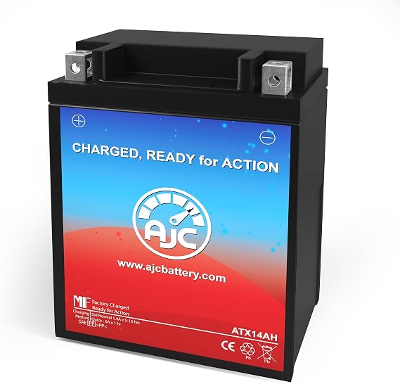 AJC Battery Compatible with Deka ETX15 Powersports Battery
