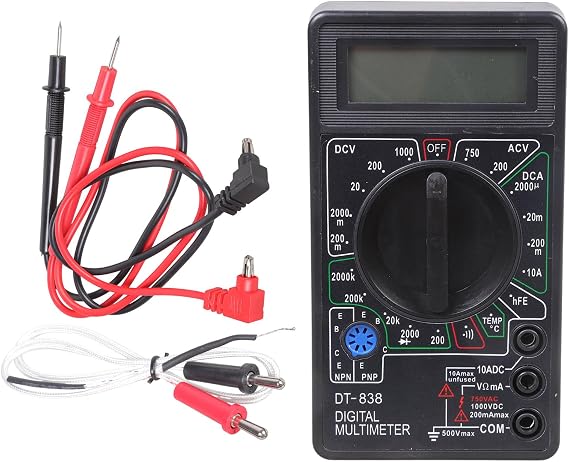 Digital Multimeter Auto Ranging with LCD Display Electrical Meter for Electric Current Resistance Diode Triode Testing
