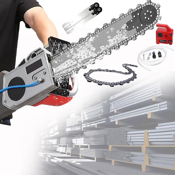 Electric Concrete Chainsaw Wall Cutter, Handheld Heavy-Duty Electric Diamond Concrete Chain Saw 6000rpm, Wall Cutting Machine ForConcrete with Water Supply for Granite Reinforced Concrete 35cm