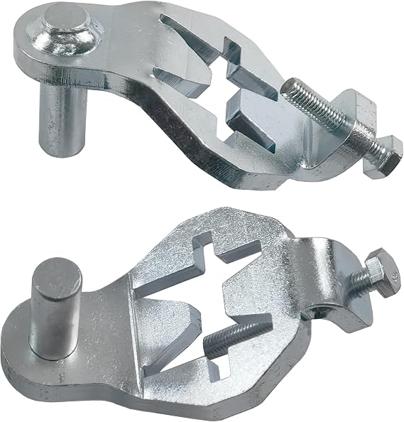 T-Post Gate Hinge Pins - Heavy Duty Gate Hanger, Hang a gate from a Metal T Post, Steel Gate Hinges Target Hanger for Farm Gate, Garden & Backyard Gate, Easy to Install. (Patent)
