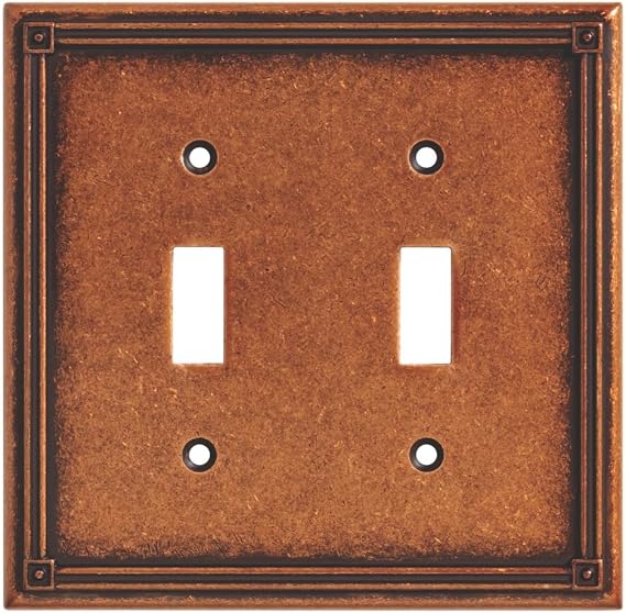 BRAINERD 135765 Ruston Double Toggle Switch Wall Plate  Switch Plate  Cover